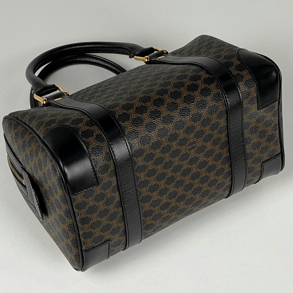 Celine Macadam Pattern Mini Canvas Handbag Black … - image 2